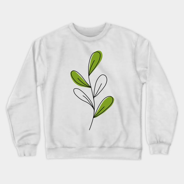 Simple cute leaf Crewneck Sweatshirt by salimax